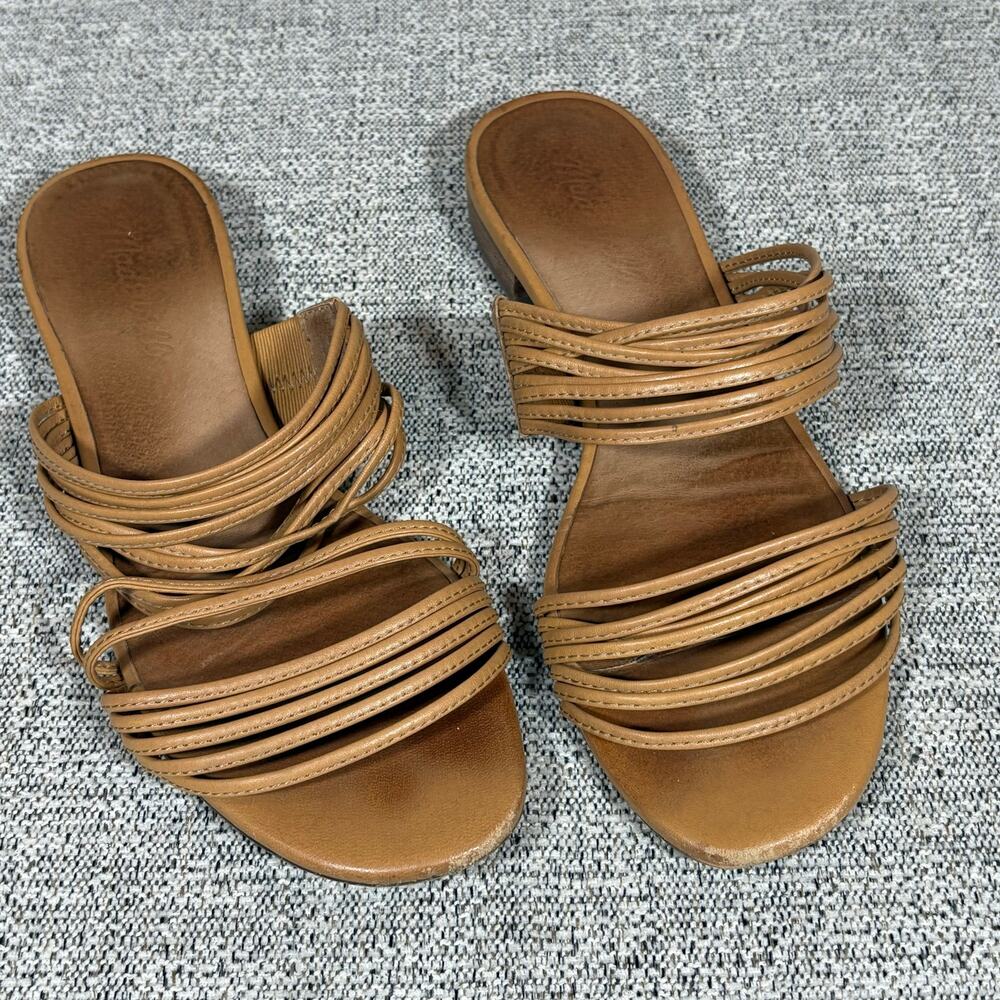 Madewell Mule Strappy Comfortable Tan Woman Size 7